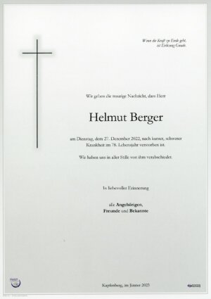 Portrait von Helmut Berger